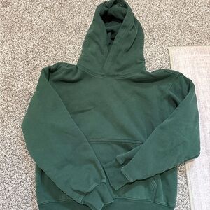 Aritzia Green Hoodie Sweater